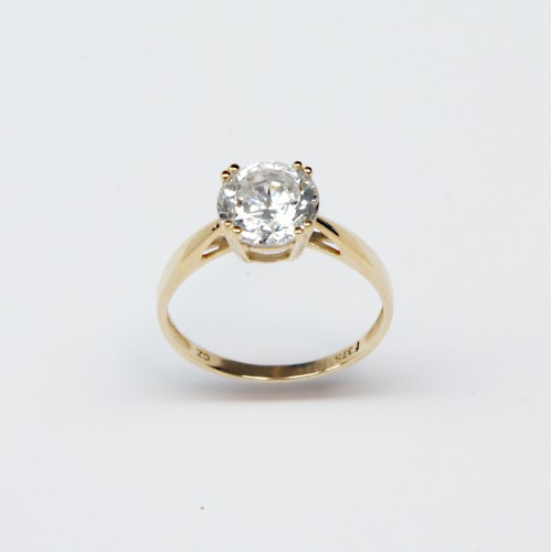 9ct Gold CZ Ring